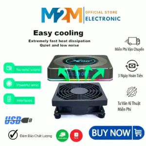 Quạt Tản Nhiệt Mini DC 5V Cổng USB Cho Android TV Box Quạt Tản Nhiệt Làm Mát Cho Điện Thoại Modem Wifi Router