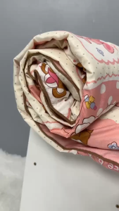 ผ้าห่มใยถั่วเหลืองญี่ปุ่น ออแกนิคพรีเมียม ใยนุ่มลายการ์ตูน ขนาด 3.5 ฟุต