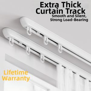 SHELIANKE | Thickened Quiet Easy-to-Install Curtain Track