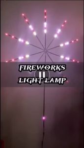 Lampu Strip LED Kembang Api 5050 RGB Bentuk Kembang Api Dengan Music Untuk Dekorasi