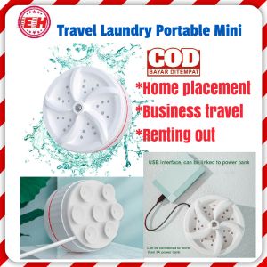 Mesin Cuci Portable Pakaian Turbo Travel Home Ultrasonik Turbine Cleaning Wash Washing Machine Mini USB Ultrasonic