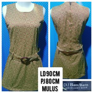 DRESS KUTUNG/SLEEVELESS HIJAU(DU BAMBAM) 87
