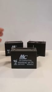 Capasitor 5 UF MC Kapasitor running kotak AC Pompa Kulkas Capacitor 400/450 Volt 50/60 Hz