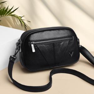 Yalegeresi Genuine Leather Womens Bag 2025 New Casual Multi-Zipper Multi-Layer Womens Bag Retro All-Match Single Shoulder Slant Crossbody Bag