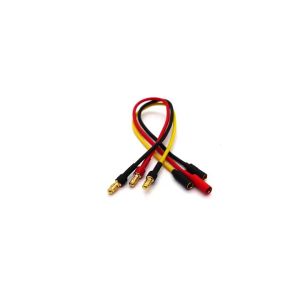 3PCS 200mm Gold Bullet Extension Cable Wire 3.5mm Banana Plug for RC Motor/ESC Remote Control Quadcopter Drone Car Boat Ships