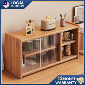 𝐓𝐀𝐁𝐋𝐄𝐓𝐑𝐎𝐕𝐄 Kitchen Cabinet Kabinet Dapur 1/2/3 Layers Storage Cabinet With 2Drawer Rak Kabinet Kayu 置物架