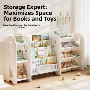 BONINGYU | Large Capacity Kids Storage Rack Shelving Unit