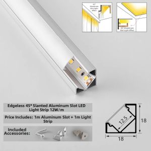 YUANMUXUAN | Oblique Floating Light Strip Ambient Lighting Aluminum Channel