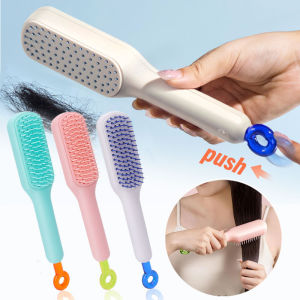 Dorisna Massage Comb Telescopic Hair Comb Easy Clean Hair Quickly Massage Scalp Massager Hair Barber Brush