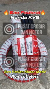 Ban Motor HONDA AHM KVB 80/90-14 Matic ( Tubetype ) Ban Luar Beat Vario Scoopy Spacy