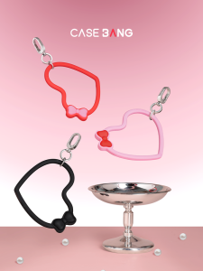 Casebang | Ballet Bowknot Heart-Shaped Phone Charm