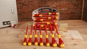 INGCO HKISD0701 7pcs Industrial Insulated Nut Screwdriver Set 1000V IHT