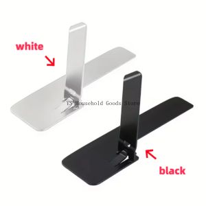 1/2pcs Ultra Thin Mini Phone Kickstand Universal Desktop Phone Holder Stand Metal Steel Folding Desk Bracket for IPhone/Samsung