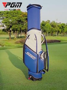 PGM Youth Golf Bag Water-proof and Wearresistant Pulley for Boys and Girls Hard Shell Telescopic Golf Bag QB162