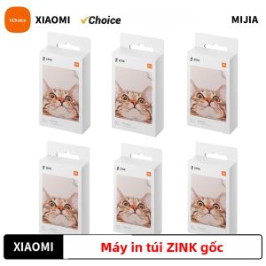 Giấy In Ảnh Tự Dính Xiaomi ZINK Pocket Printer 50/100/150/300 Tờ Tương Thích Với Máy In Mini 3 Inch Của Xiaomi