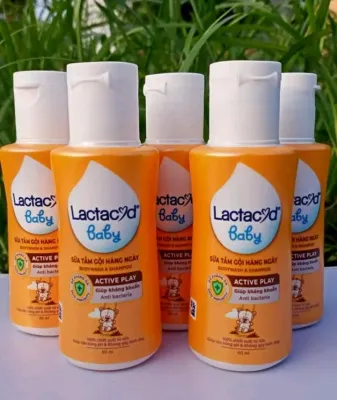 Set 5 chai Sữa tắm gội ngừa rôm sảy cho bé Lactacyd 60ml