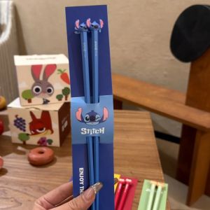 Cute Zootopia Chopsticks High Aesthetic Single Person Package Anti-Slip Couple Chopsticks Anime Cartoon Themed Accessories