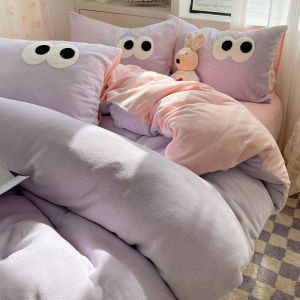 ชุดเครื่องนอนแคทเพอร์สัน มิลค์ เวลเวท คอรัล ผ้าขนแกะ รุ่นใหม่ ปี 2025 ชุดเครื่องนอนสามชิ้น ผ้าคลุมเตียง ผ้านวม ผ้าห่ม ชุดผ้าขนหนูสี่ชิ้น