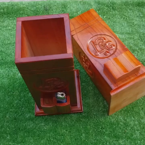 Hộp Đựng Nhang Gỗ Tự Nhiên Phúc Lộc Thọ Thiết Kế Sang Trọng Tiện Dụng Cho Bàn Thờ