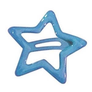 Blue Star Hair Clip Zhang Jie Concert Prop Dopamine Cute Five Pointed Star Side Bangs Clamp Hair Card Fashionable Hair Accessories