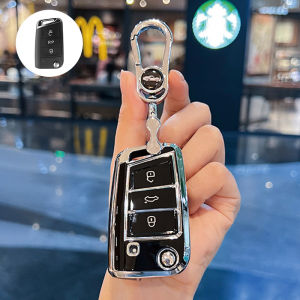 Ốp Bảo Vệ Chìa Khóa TPU Cho VW Golf 7 GTI Polo T-Cross T-Roc Touran Tiguan Leon Ateca Arona Skoda Octavia Rapid Kodiaq Fabia Seat Ibiza