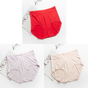 plus Size High Waist Modal Ladies Underwear Triangle Panties Comfortable Breathable Seamless Daily Wear for plus Size Women