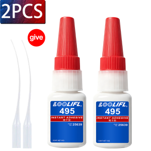 LOOLIFL | Fast Curing Super Glue High Strength Multi-purpose Instant Adhesive For Plastic Metal DIY Craft Home Decor Party Decoration Bond