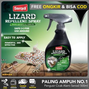SPRAY ANTI CICAK SEROXIL (AMPUH 100%) Obat Pembasmi Aromatic Semprotan 450ml Pengusir Anti Cicak Tokek Racun Cicak Herbal Hijau / Obat Penghilang Pengusir Lizard Repellent Super Ampuh / Cairan Alat pengusir cucak di rumah LANGSUNG MATI Tidak Bau FREE GIFT