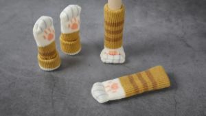 Table And Chair Foot Cover Cat Paw Table Foot Pad Protective Cover Chair Reduce Noise Table and Chair Leg Covers Furniture Leg Caps