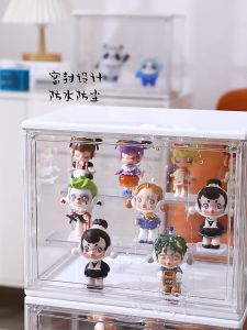 Acrylic Display Case Collections for DollsModel SetsToy Car Collapsible Transparent Dustproof Blind Box Storage Box