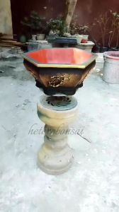 Pot Semen Bonsai Tanaman Hias Pot Relief Elegan Berkualitas