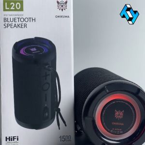 Onikuma L20 Wireless Speaker IPX7 Waterproof Dual Speakers RGB Outdoor Bluetooth Portable Loud Subwoofer Speaker