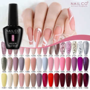 NAILCO 15ml Nude Color Gel Nail Polish HEMA TPO FREE Esmalte Semi-permanant Lakiery Hybrydowe UV Varnish Lacquer Vernis Polishes