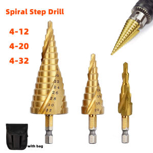 ANR 4-12/4-20/4-32mm M35 Cobalt Step Drill Bit Tapered HSS-CO HSS Drill Bit Spiral Groove Triangle Shank For Stainless Steel  ﻿