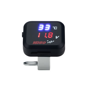 Bộ Sạc Nhanh USB Cho Xe Máy 3IN1 Có Vôn Kế & Nhiệt Kế Ổ Cắm USB Chống Nước Để Sạc Điện Thoại Di Động Khẩn Cấp