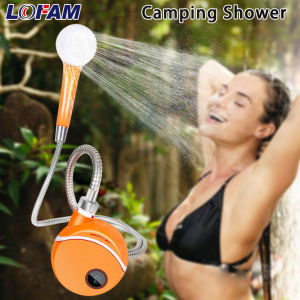 Outdoor Portable Camping Shower Type-C USB Rechargeable Electric Shower Kit for Travel Indoor Home People Bathing Dog Washing