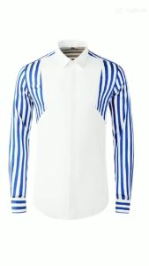 Áo sơ mi áo sơ mi nam tay dài tay áo kẻ sọc màu tương phản áo sơ mi nam đẹp trai thời trang họa tiết in nhiệt sắc nét tinh tế mặc tôn da Mã hot H57