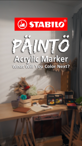 [Free Gift] Stabilo Painto Acrylic Marker for Students Beginners School Crafts Illustration Multi-Surface Paint Markers