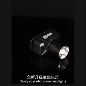 YMJR F306 Senter Kepala LED Zoom  Senter Kepala Super Terang  Tahan Air  Dapat Diperbesar 1000W untuk Luar Ruangan 3 Mode Pencahayaan Dapat Diisi Ulang USB  dengan Sensor Gerak