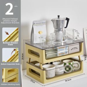 Dustproof Drawer Type Organizer Storage Rack
