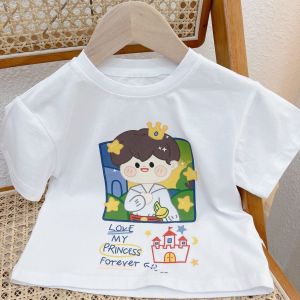 Atasan Anak Perempuan RUMI Lengan Pendek Motif Kartun Import