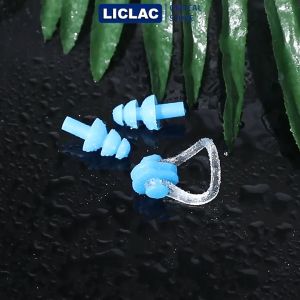 Bộ Nút Bịt Tai Chống Nước và Kẹp Mũi Silicon bảo vệ tai mũi khi bơi chống nước hiệu quả BT01+KM01