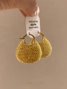 Elegant Hollow out Ancient Method Money Bag Ear Cuffs Luxury Fashion Jewelry Alloy Silver Gold Plated Girls Earring Accessories