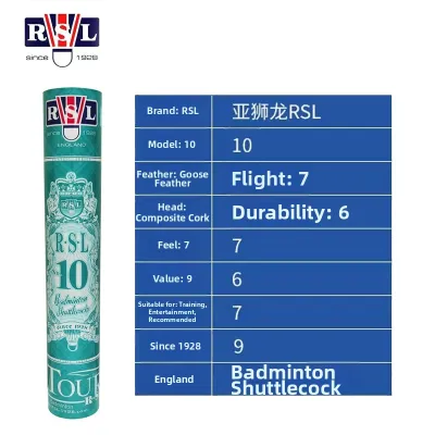RSL | Durable Stable Flight Professional Badminton Shuttlecock