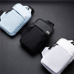 Casual Men Shoulder Chest Bag Nylon Waterproof Outdoor Sport Running Cycling Belt Bag Large Capacity Travel Phone Pouch Bag