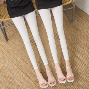 Xue Luo Jin High-Waisted Slimming Elastic Base Trousers for Women Thin Section Cropped Pants Polyamide Nylon Material Online Only