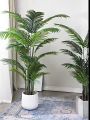 DAUN PALEM PLASTIK DAN POT 65-110CM 24DAUN pohon artificial Bunga Plastik  DAUN PALEM JUMBODAUN ARTIFICIAL DAN PALSU DAUN PLASTIK DEKORASI TANAMAN HIAS MURAH. 