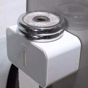 ECOCO กล่องใส่ทิชชู่ กันน้ำ ติดผนัง ไม่ต้องเจาะ กล่องเก็บของ กล่องเก็บของติดผนัง กล่องใส่ทิชชู่ติดผนัง กล่องทิชชู่ กล่องใส่กระดาษทิชชู่ ในห้องน้ำ ในห้องครัว ของใช้ในบ้าน ที่แขวนกระดาษทิชชู่