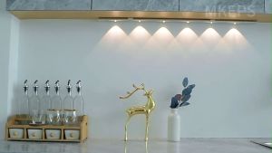 Aluminium Motion Sensor Light Led Remote Control Rechargeable Dimmable Night Light With Magnetic Cabinet Lamp