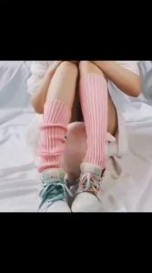 IVLOVE - Kaos Kaki Panjang Penghangat Betis Lolita Leg Warmer Knited Foot Cover Long Socks